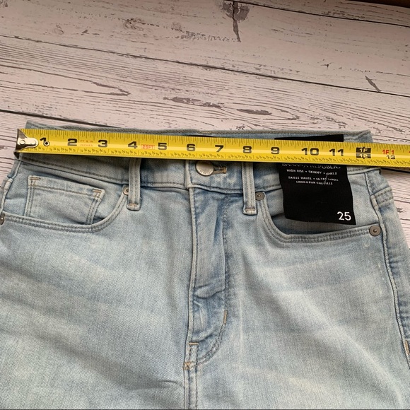 BANANA REPUBLIC high rise ankle length light wash denim skinny jean size… - Picture 11 of 12